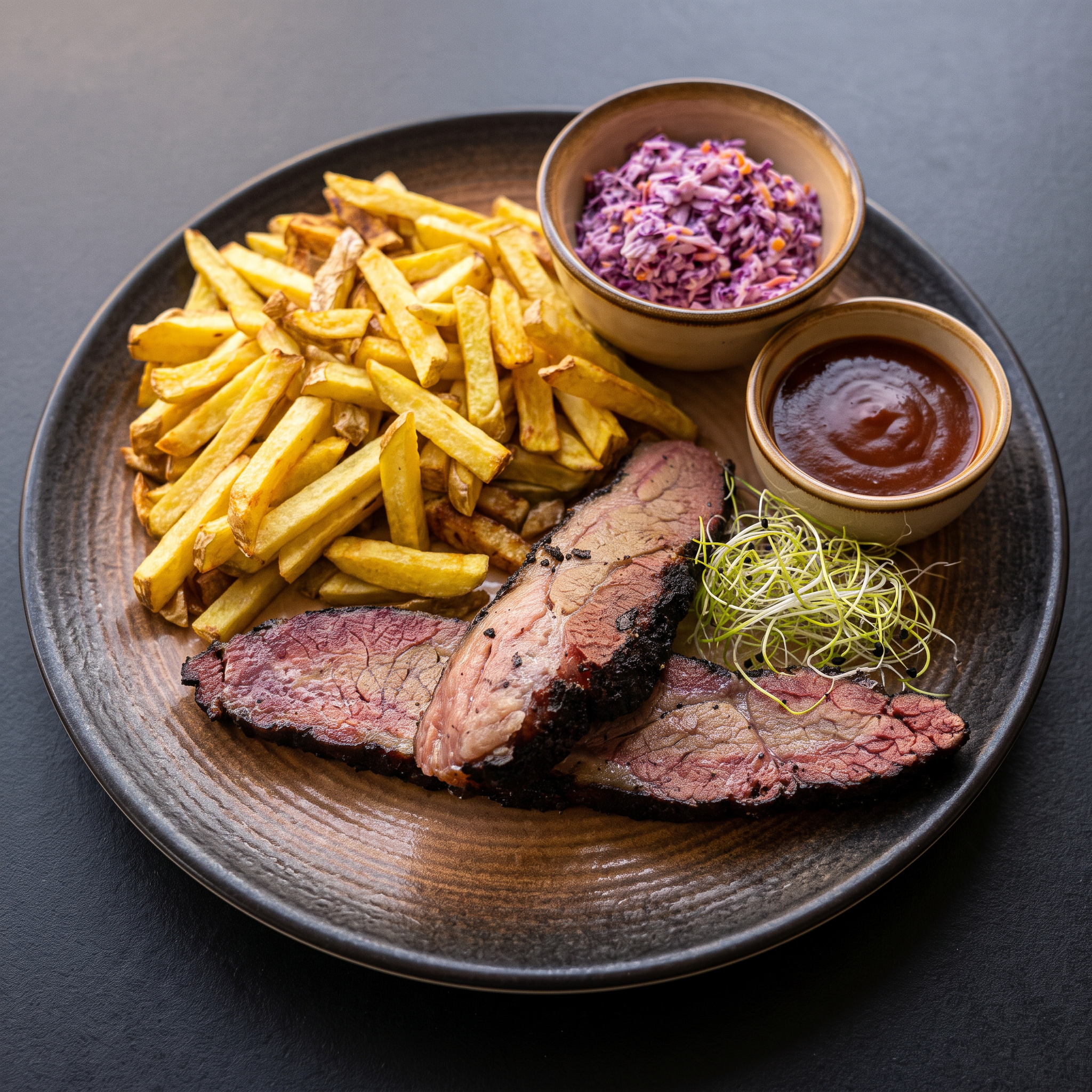 Brisket de vită afumat